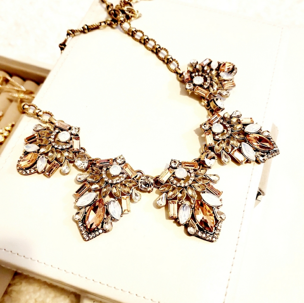 Rhinestone Statement Necklace - image 2